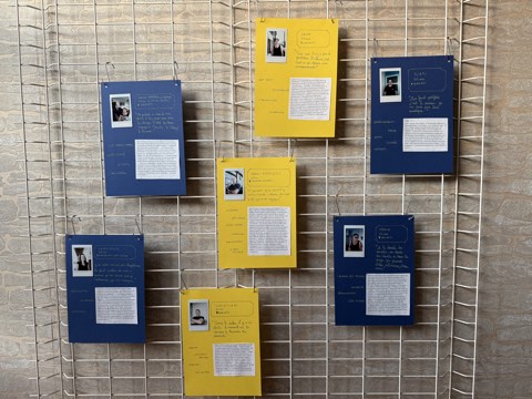 Accrochage de l’exposition