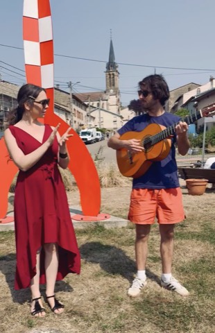 Assuntina Gessa et Csaba Ökrös à la fête de la BD